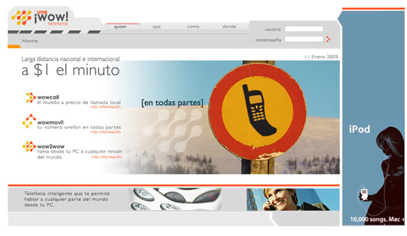 Unefon web design